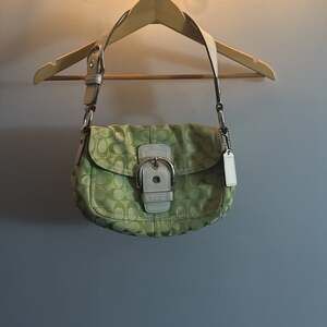 2007 Coach Vintage Y2K Lime Green Signature Soho...